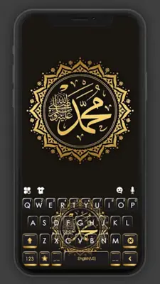 Gold Kaligrafi Keyboard Backgr android App screenshot 4